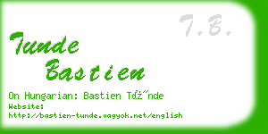 tunde bastien business card